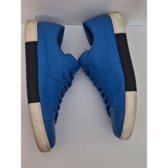 Prada Sport Vitello Leather Golf Sneakers Men\'s Sz 9 Blue Lace Up Designer Golf main image 11